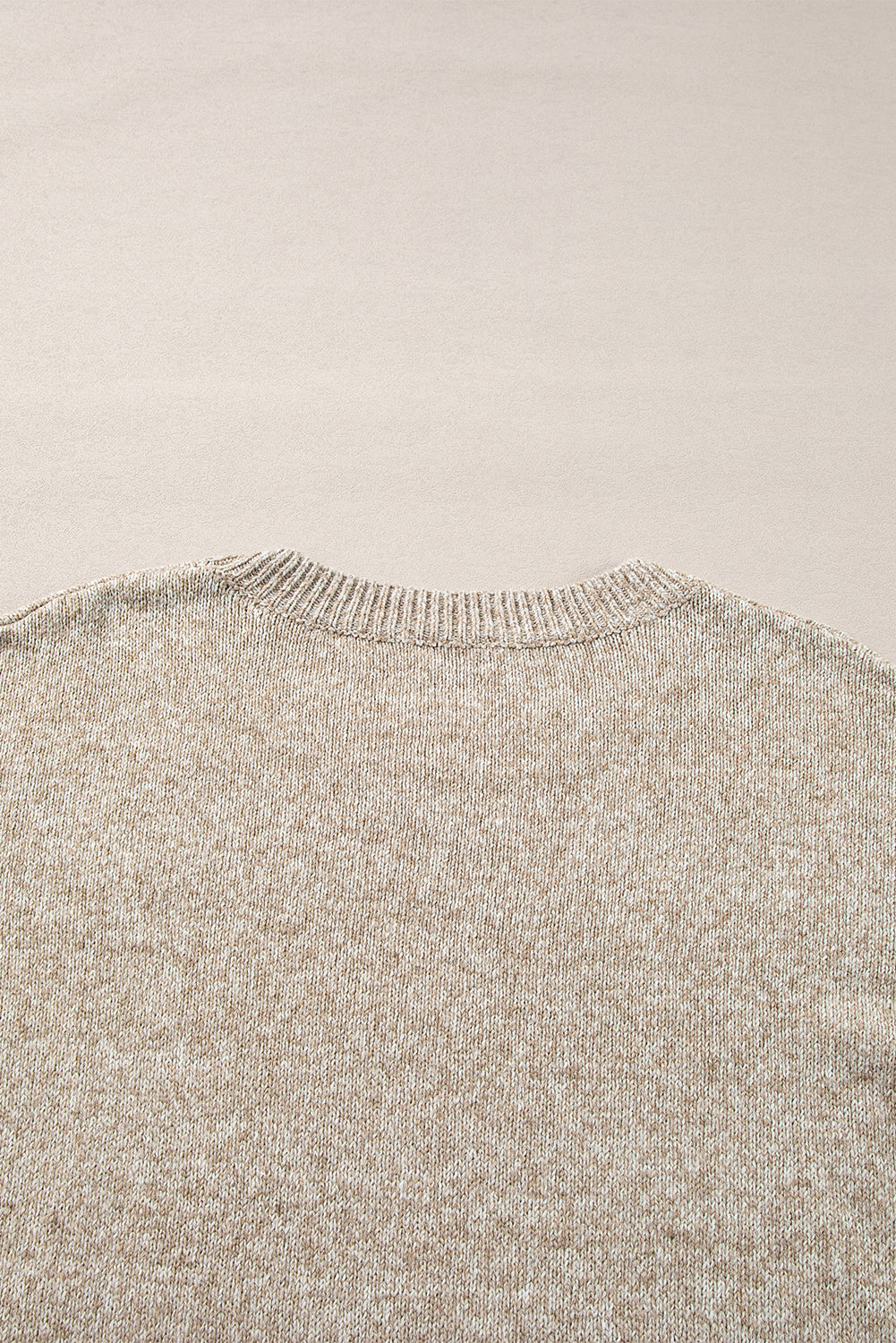 Green Star Pattern Drop Shoulder Sweater